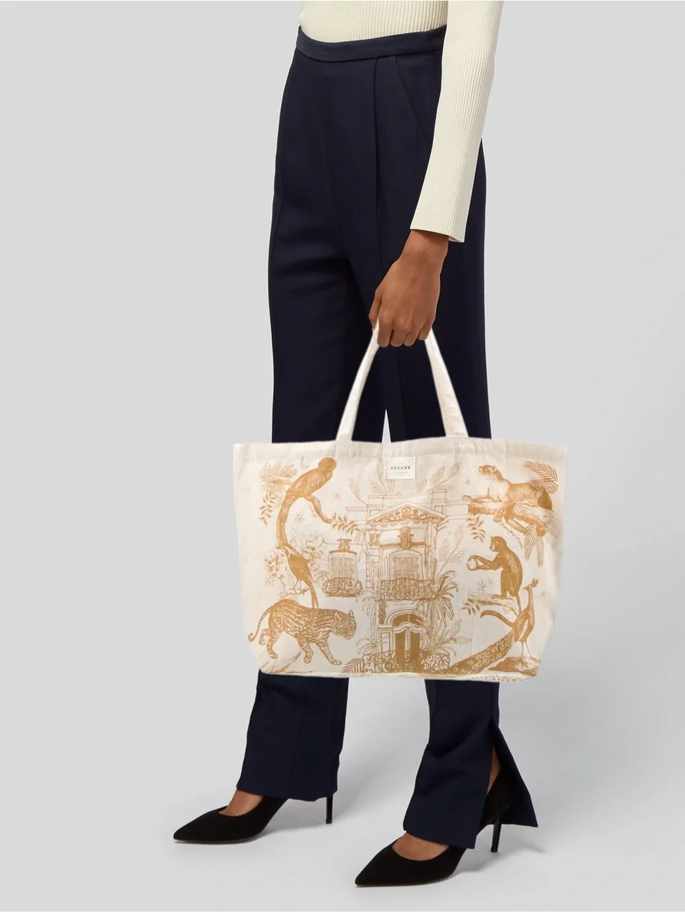 Sézane Paraiso Jungle Tote Bag OS